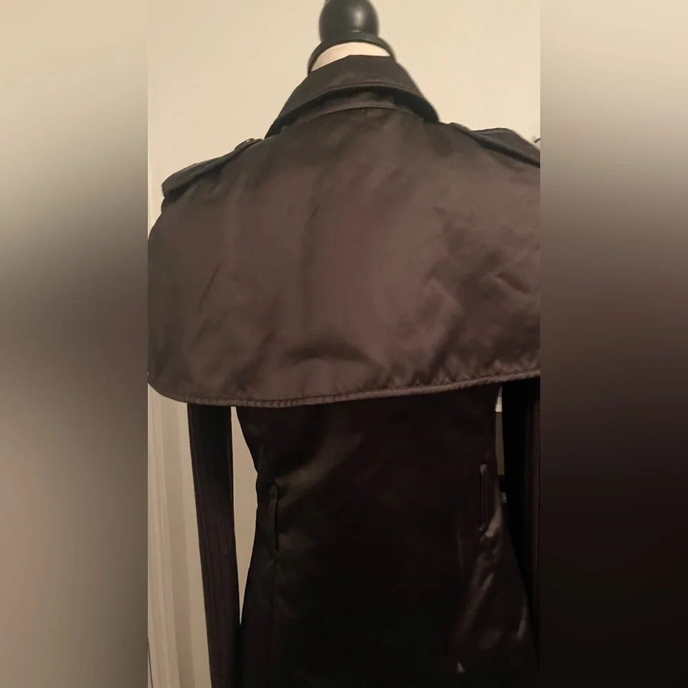 Moschino Black  Women's jacket with cape - Picture 7 of 8